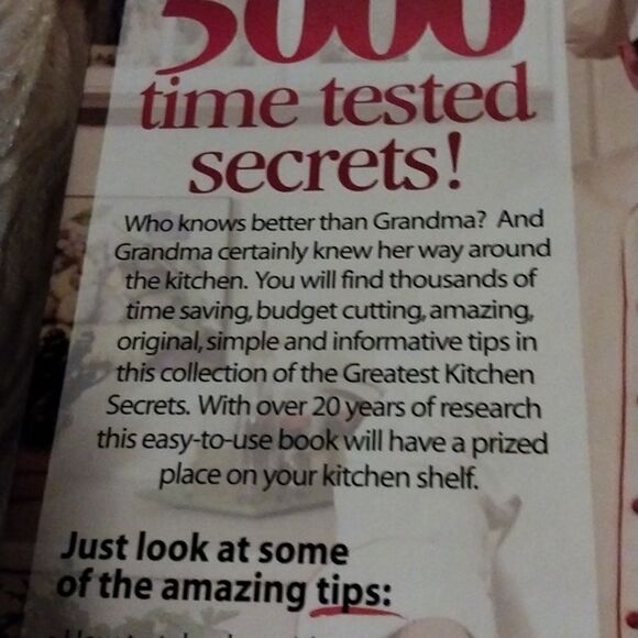 NWOT Grandma Knows Best   Great Kitchen Secrets Chef Tony Notaro - Picture 4 of 8